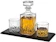 Godinger Whiskey Decanter and Glasses Barware Set 1
