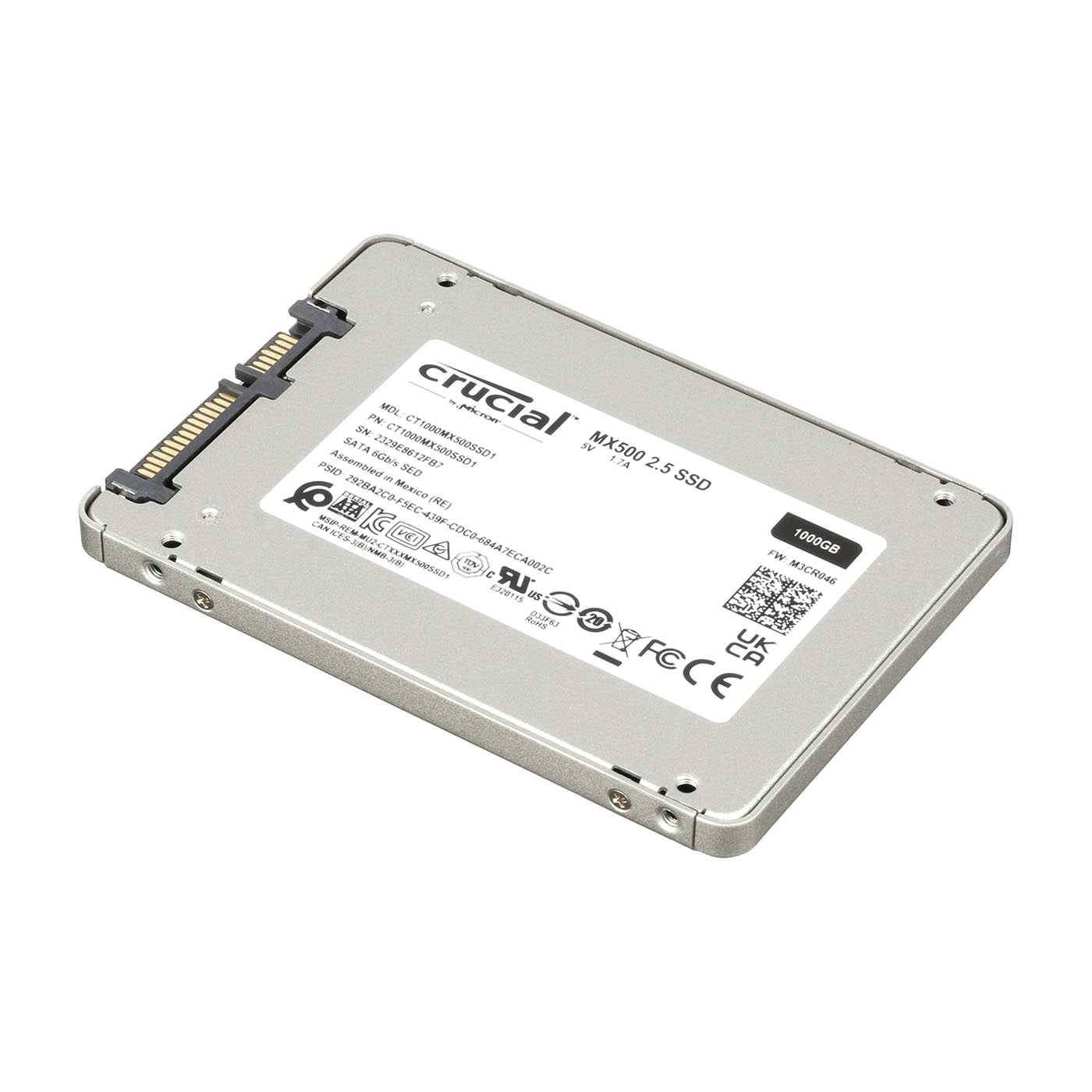 MX500 1TB 3D NAND SATA 2.5 Inch Internal SSD 2