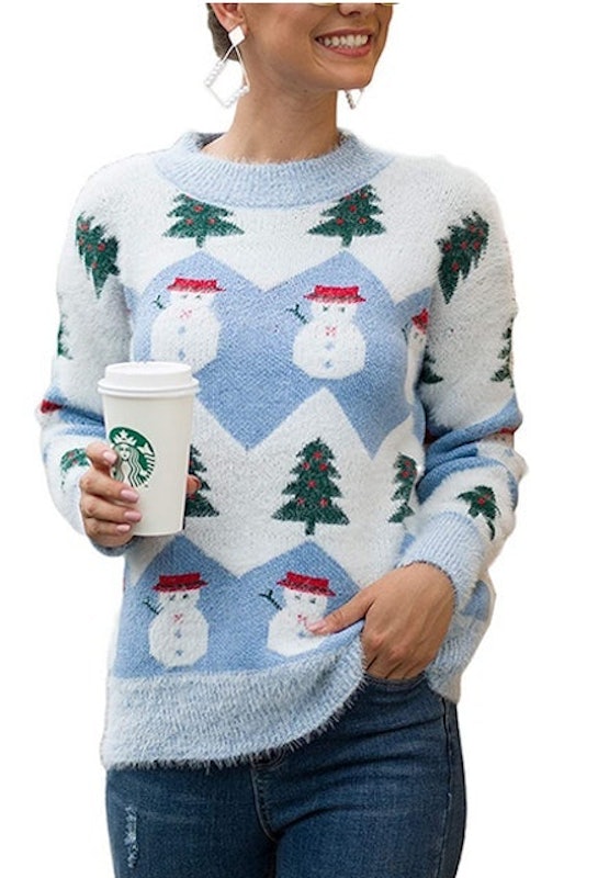 Snowman and Trees Sweater 1
