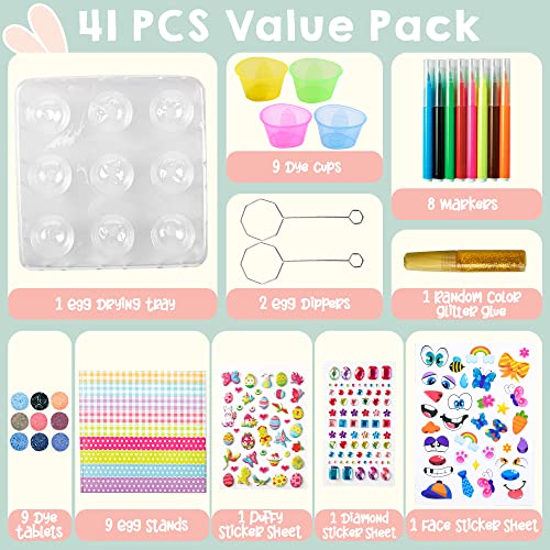 41 Pcs Easter Egg Decorating DIY Kit 2