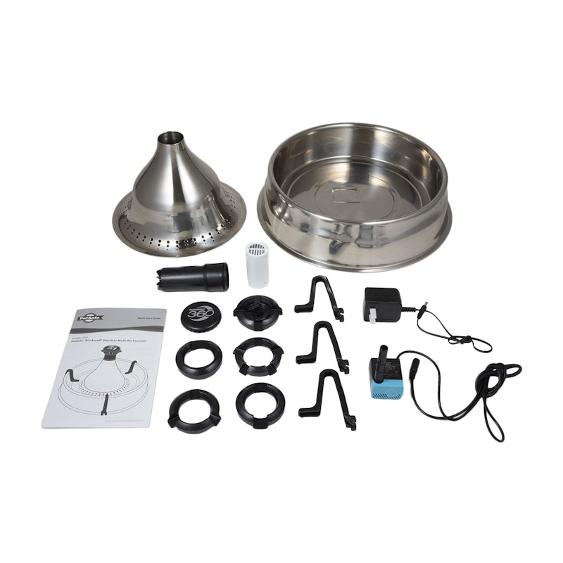 Drinkwell Stainless Multi-Pet Fountain 4