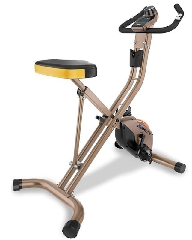 Gold Heavy Duty Foldable Exercise Bike 1