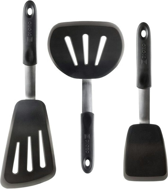 Chef Series 3-Piece Silicone Turner Spatula Set 1