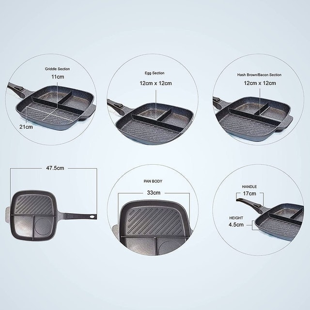 Nonstick Copper Grill Pan 2