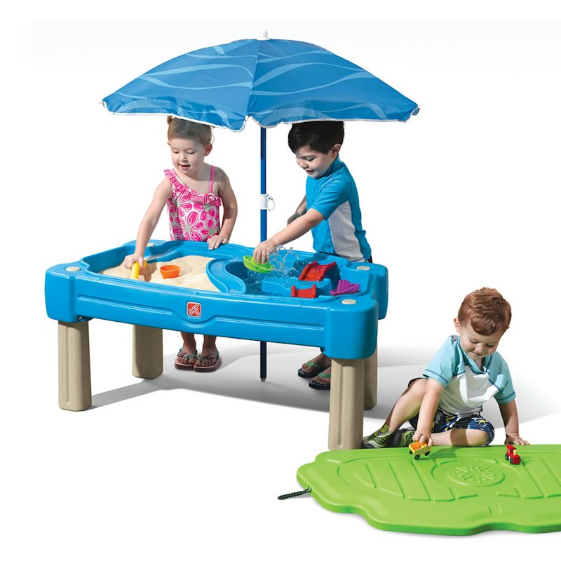 Cascading Cove Sand & Water Table With Umbrella 1