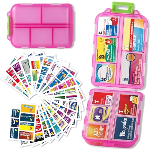 Pill Organizer with Medicine Labels 1