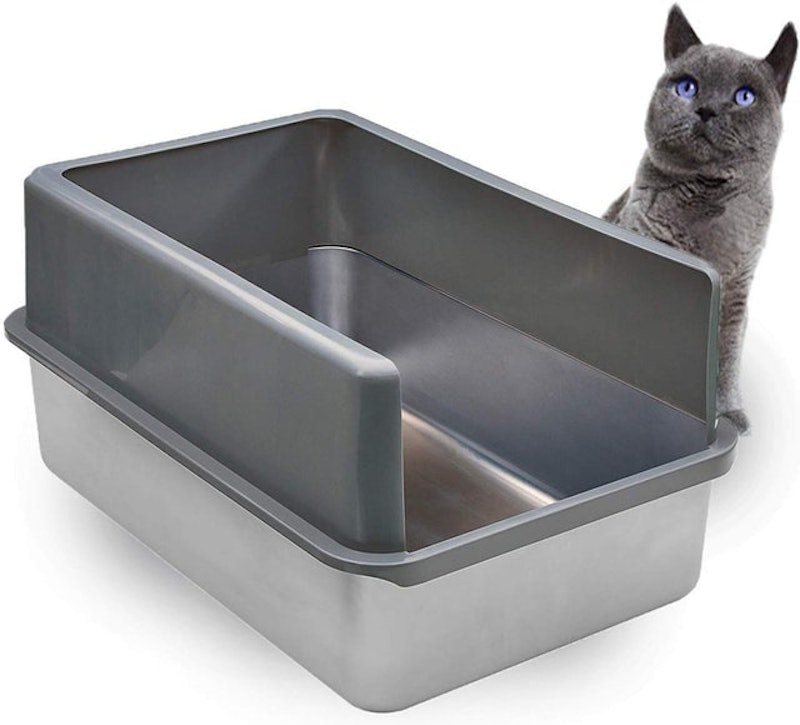 Ultimate Stainless Steel Cat XL Litter Box 1