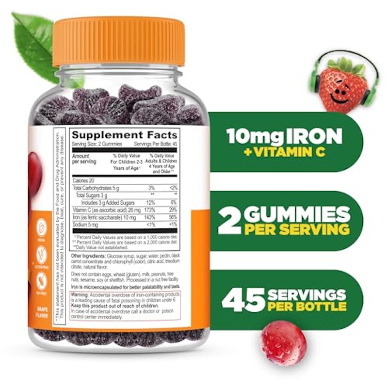 Iron and Vitamin C Gummies for Kids 2