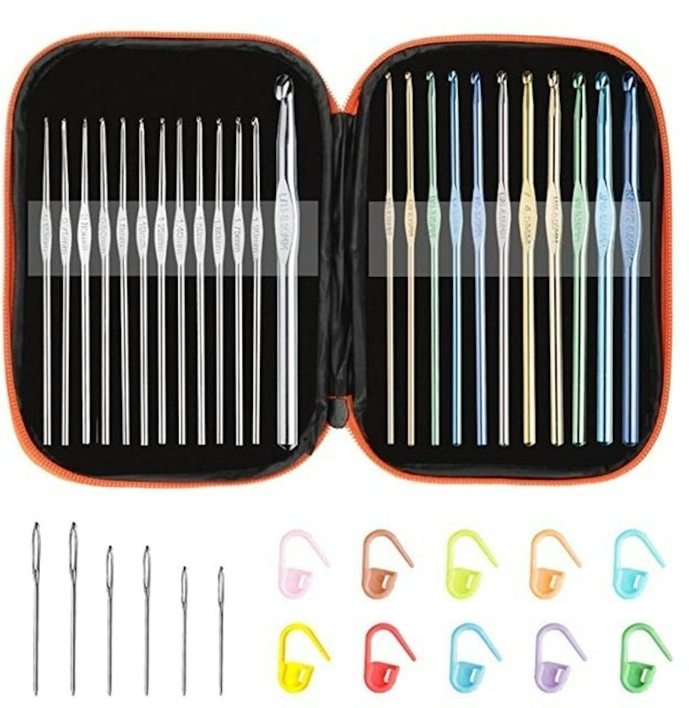 Multi-Color Metallic Crochet Hooks Set 1