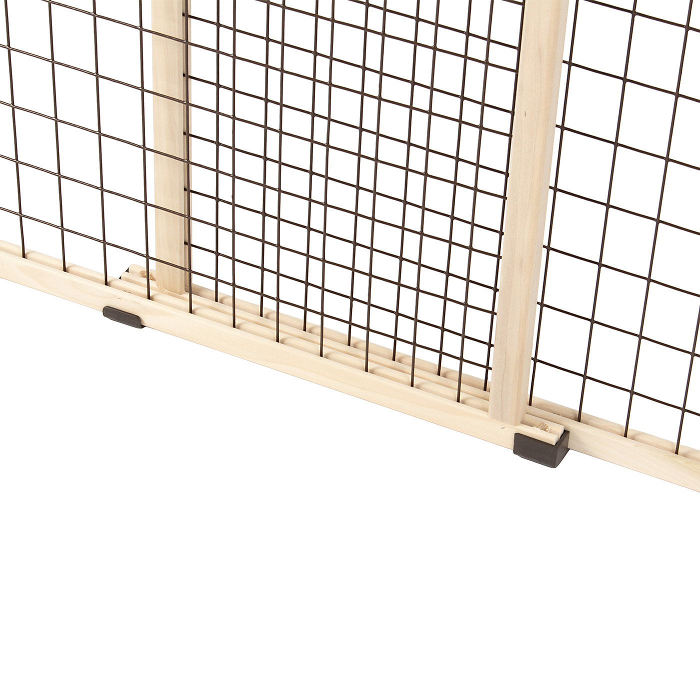 MyPet Extra Tall & Wide Wire Mesh Wood Petgate 2