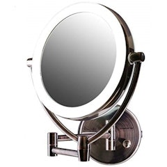 LED Lighted Wall Mount Makeup Mirror