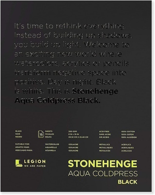 Stonehenge Aqua Coldpress Black Pad 1