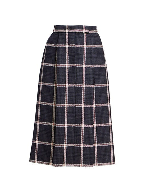 Prince Of Wales Tweed Check Skirt 1