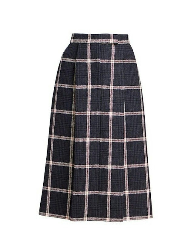 Prince Of Wales Tweed Check Skirt 1