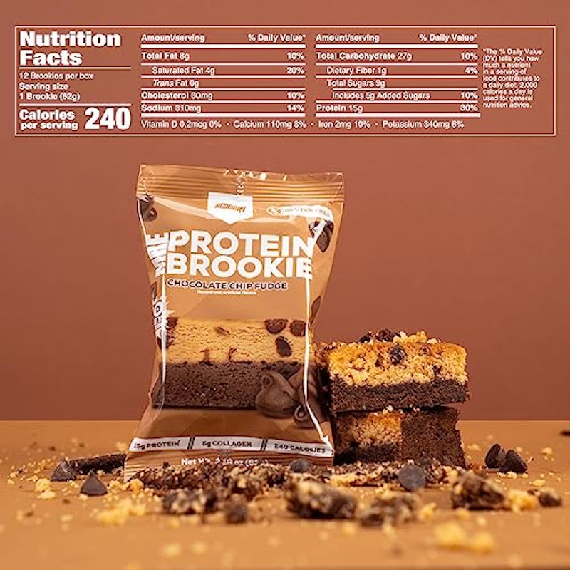 MRE Protein Brookie - Chocolate Chip Fudge 3