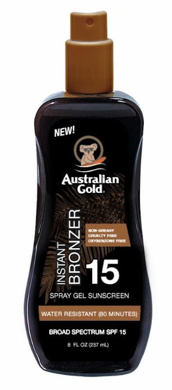 Spray Gel Sunscreen with Instant Bronzer 1