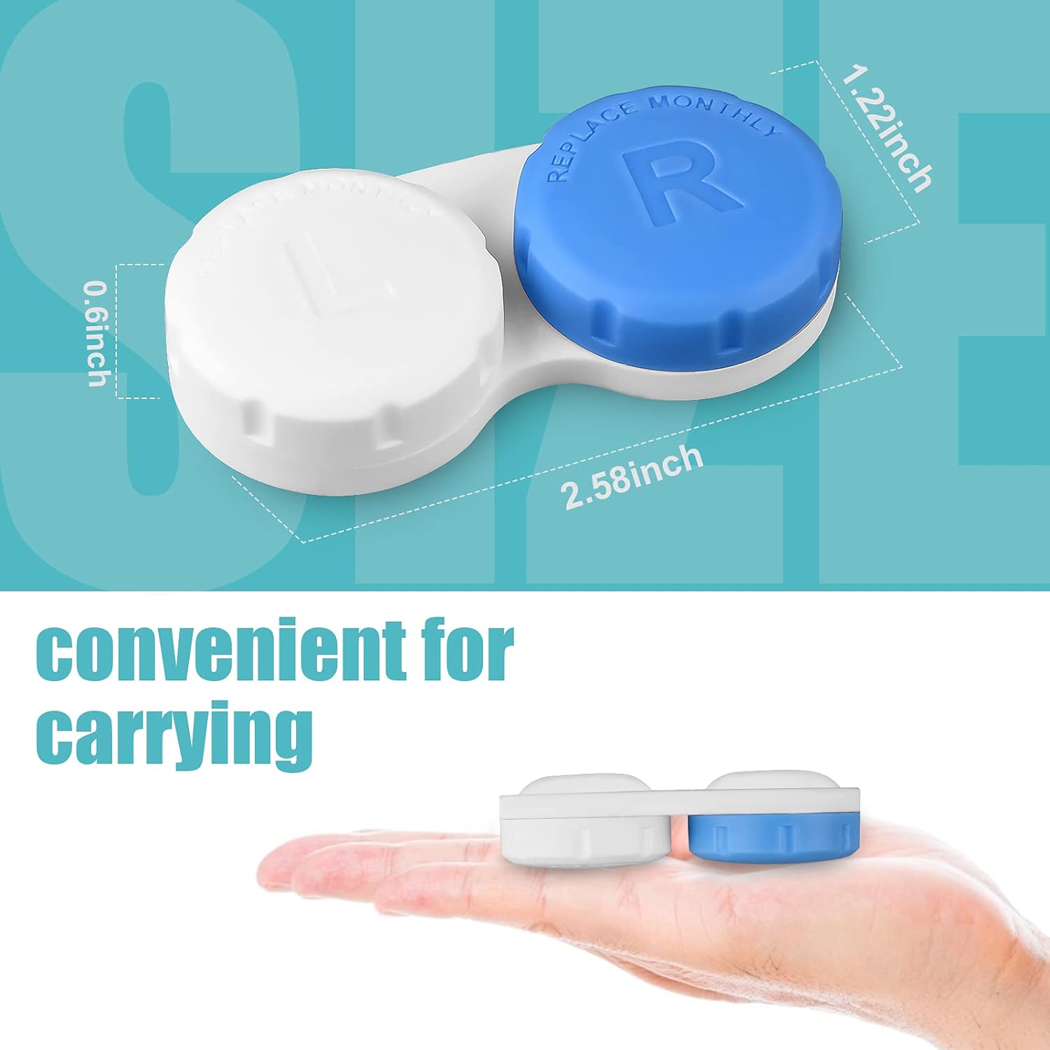 12PCS Colorful Contact Lens Case 2