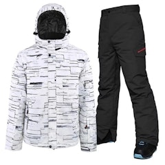 Mountain Snow Bricks Print Snowsuits