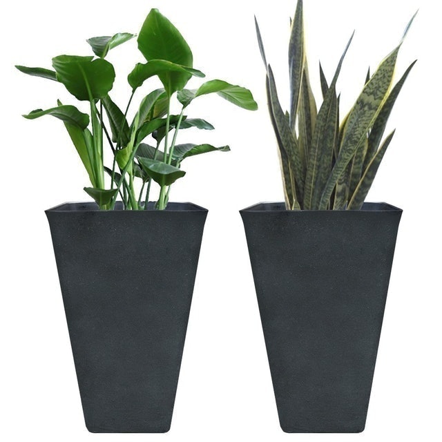 Tall Resin Planters 1