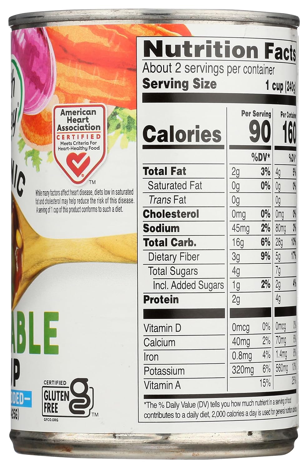 Organic Vegetable Soup (No Salt Added) 2