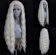 WXHWCX Long White Blonde Wavy Synthetic Lace Front Wig 1