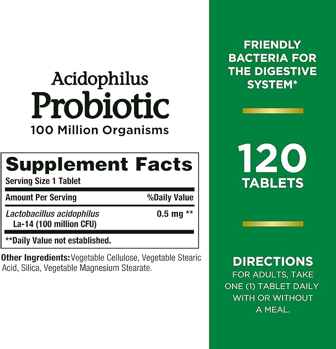 Nature’s Bounty Acidophilus Probiotic 2