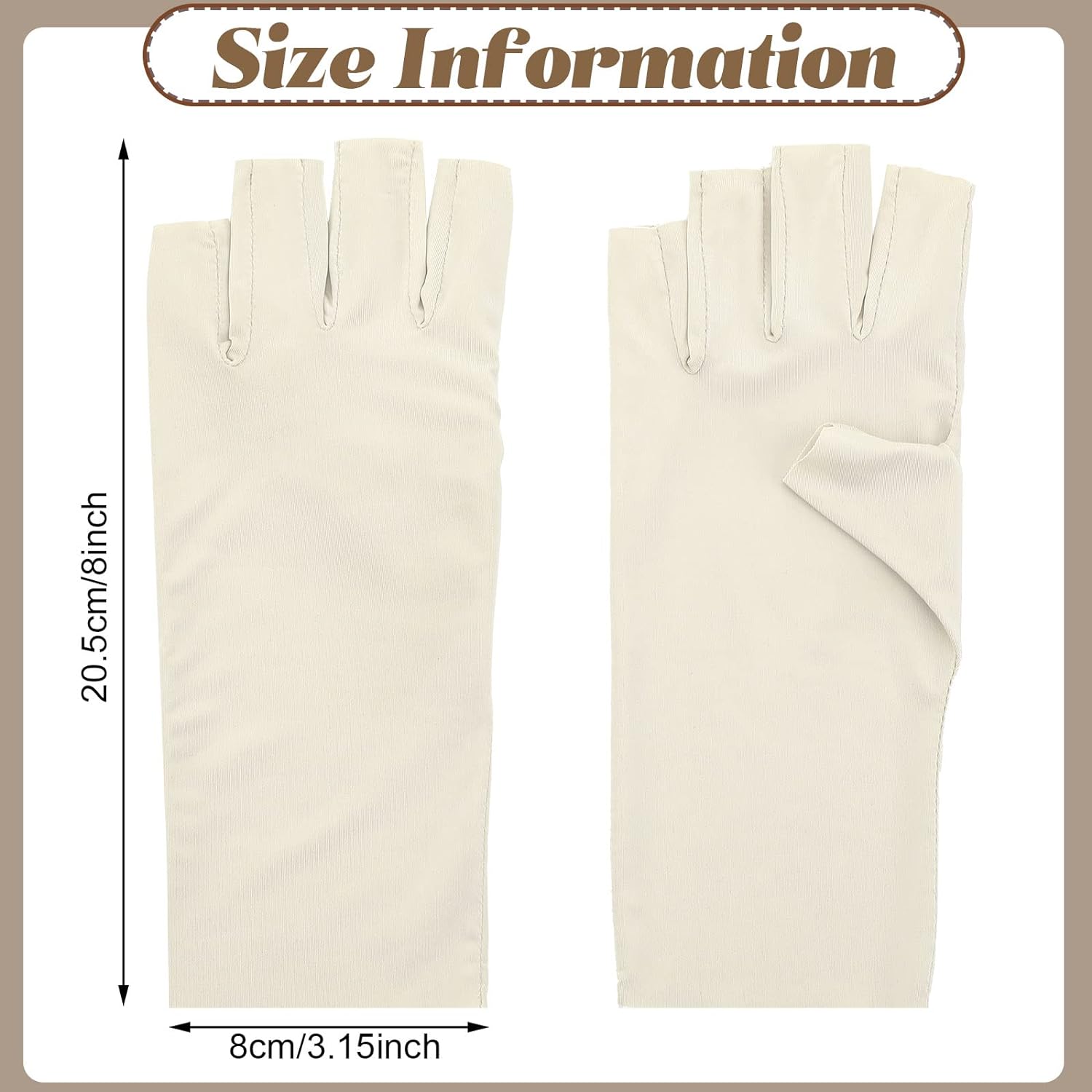 4 Pairs Sun Protection UV Gloves 2