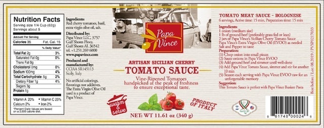 Artisan Sicilian Cherry Tomato Sauce 2