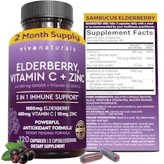 Elderberry, Vitamin C + Zinc