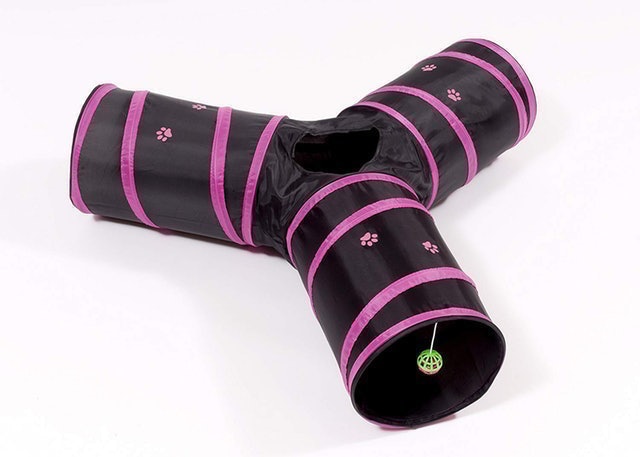 Collapsible 3-Way Cat Tunnel 1