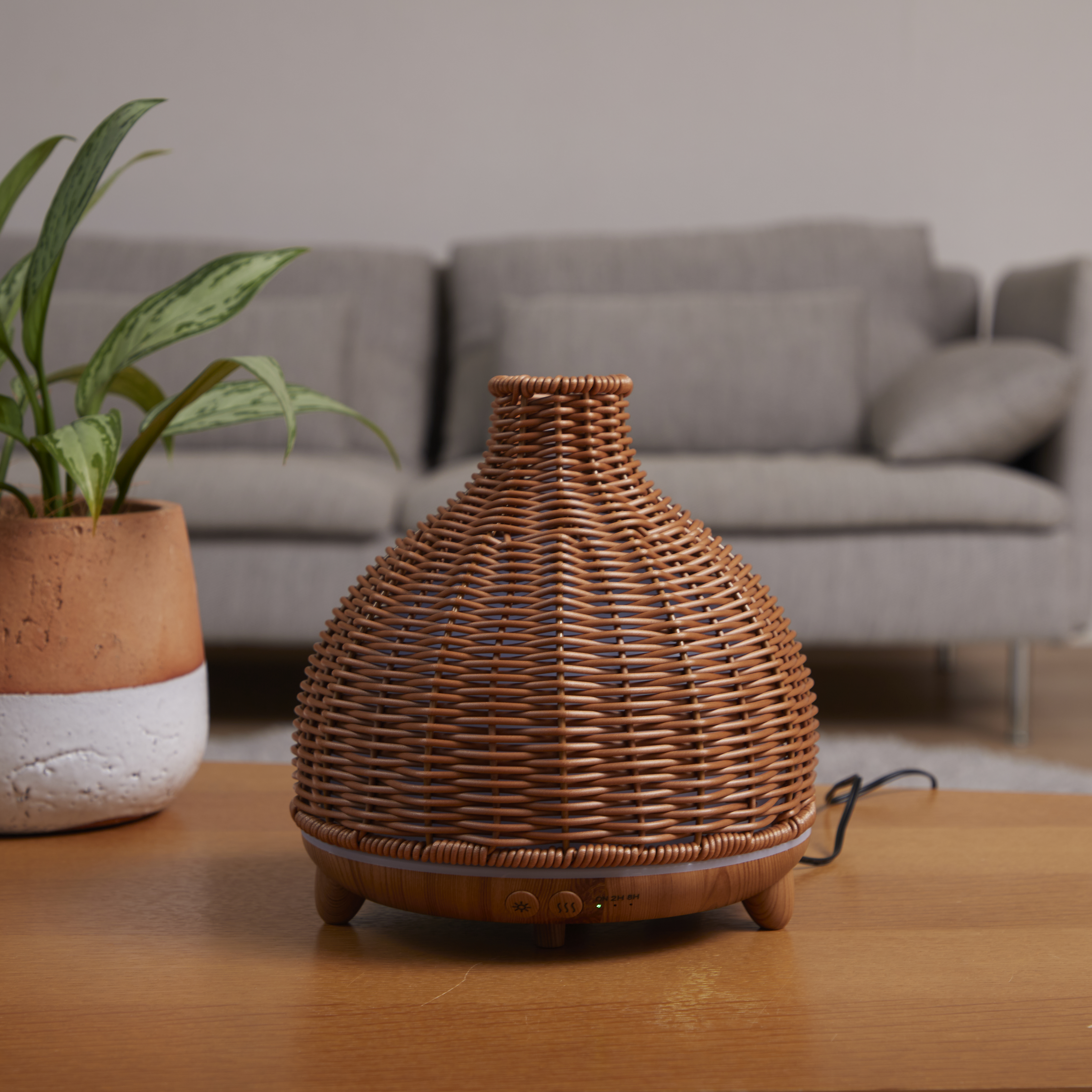 Oil Diffuser, Premium Retro Rattan 12