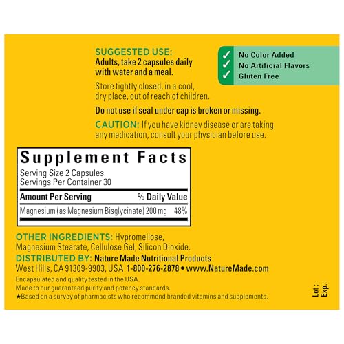 High Absorption Magnesium Glycinate Capsules 200 mg 2