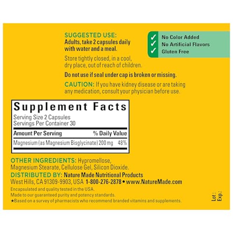 High Absorption Magnesium Glycinate Capsules 200 mg 2