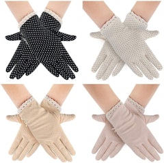  Men Driving Gloves Grip Non-slip Anti-UV Breathable Wicking  Cooling Sunscreen Sun UV Protection Women Sport Cover : Clothing, Shoes &  Jewelry