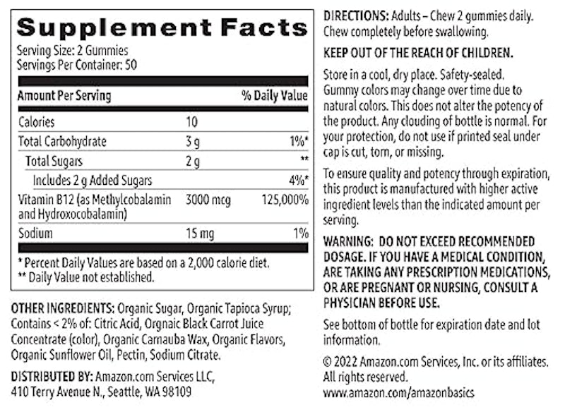 Vitamin B12 3000 mcg Gummies 4