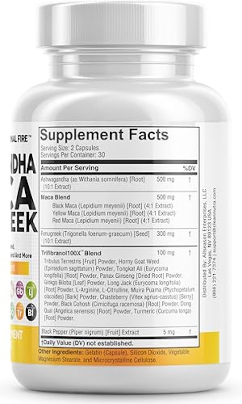 Ashwagandha, Maca, and Fenugreek 2