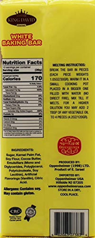 Vegan Baking Chocolate Melting Bar - Non Dairy Kosher Easy Malting Chocolate Bar 3