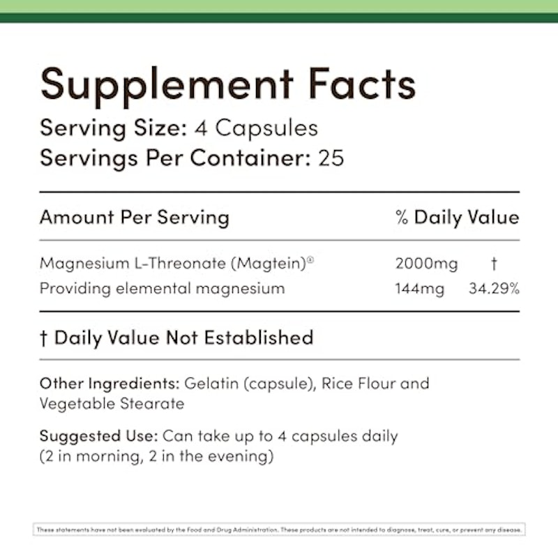 Magnesium L-Threonate (Magtein) Supplement 2