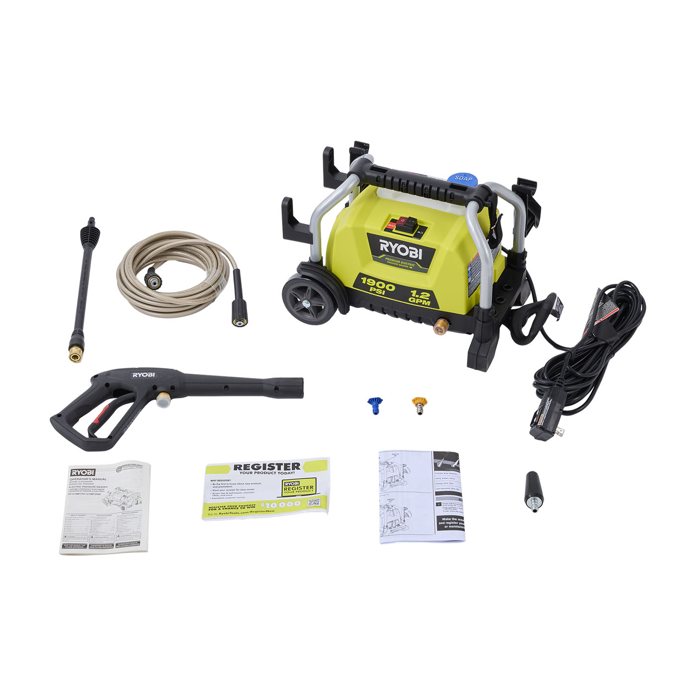 1900 PSI ELECTRIC PRESSURE WASHER 4