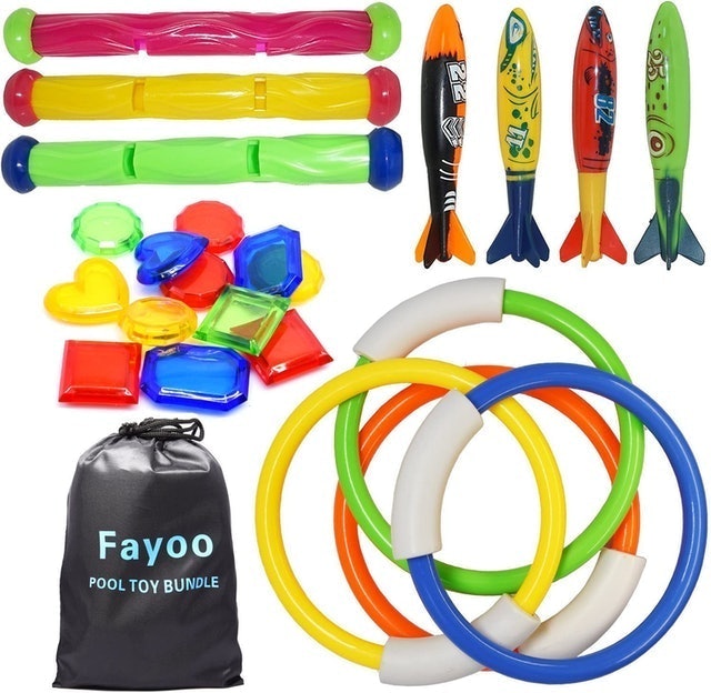23-Piece Set Underwater Pool Toys 1