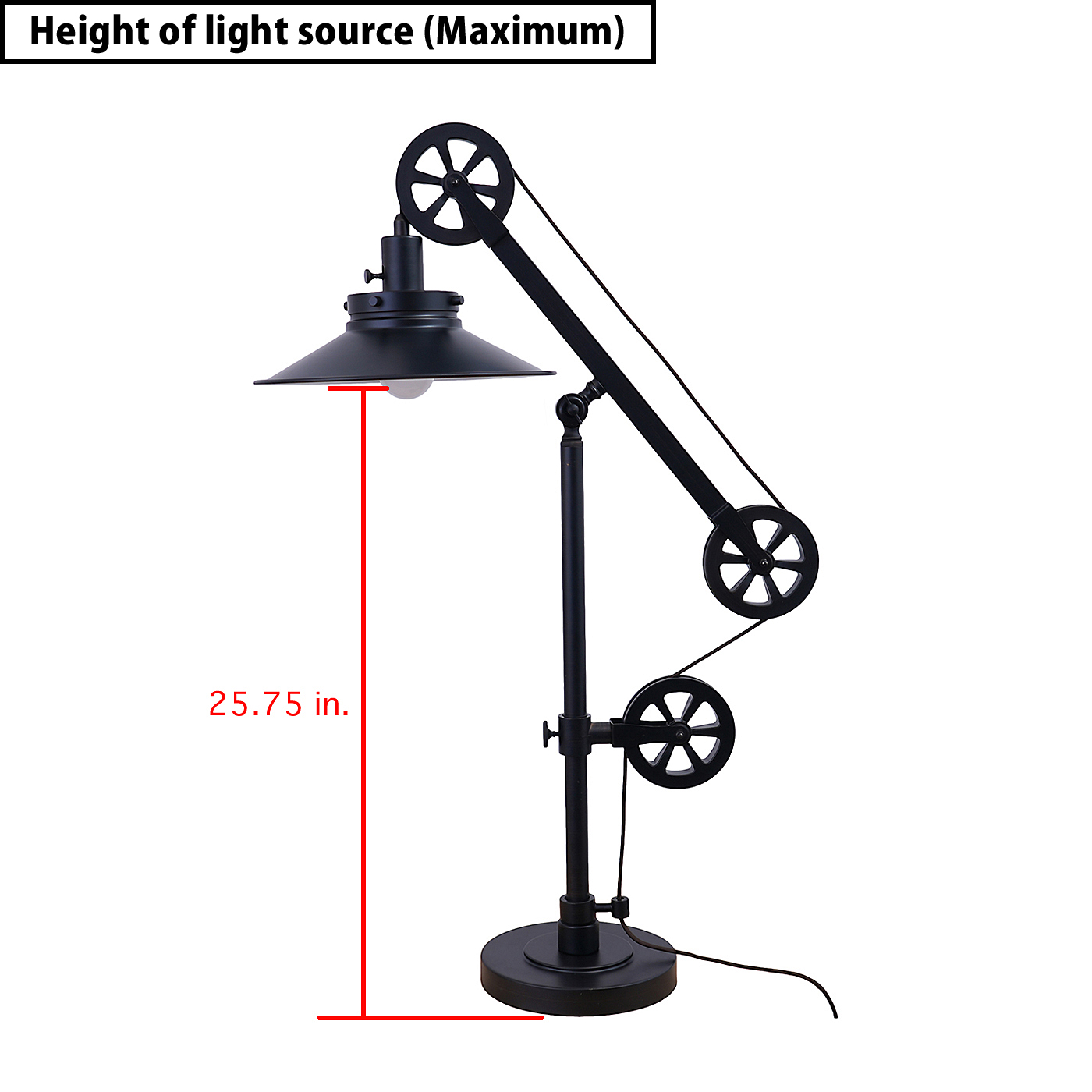 Blackened Bronze Richarson Metal Desk Lamp 3