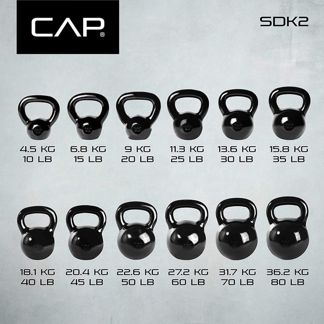 Enamel Coated Cast Iron Kettlebell  4