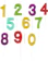 Wilton Numerals Rainbow 1