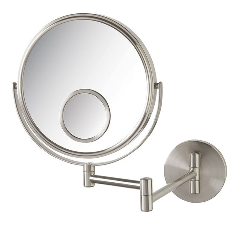 Wall Mount Makeup Mirror With Dual Magnification 1
