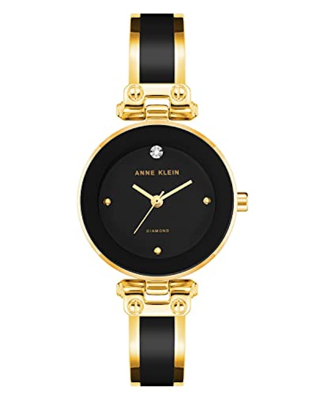 Women's Genuine Diamond Dial Bangle Watch 1