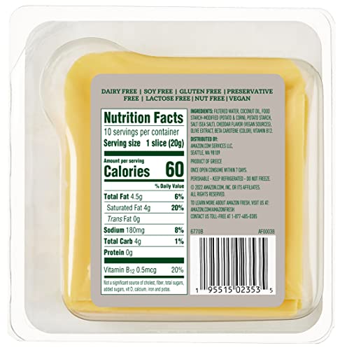 Plant Based Cheese Cheddar Slices 2