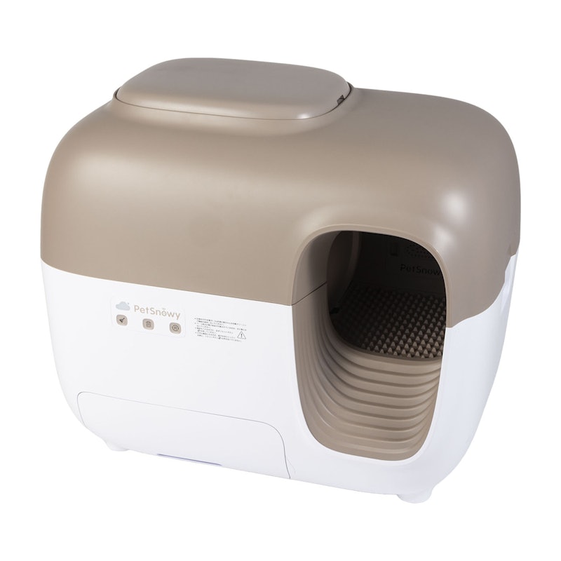 Snow+ Self Cleaning Litter Box white&brown 1