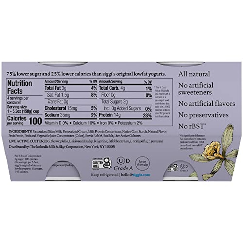 Skyr Vanilla Multipack, Lower Sugar 2
