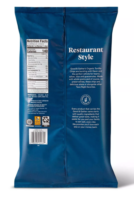 Organic Blue Corn Tortilla Chips 2