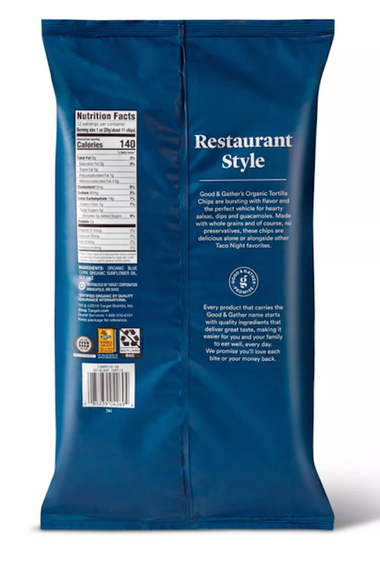 Organic Blue Corn Tortilla Chips 2